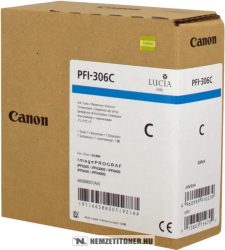 Canon PFI-306 C ciánkék tintapatron /6658B001/, 330 ml | eredeti termék