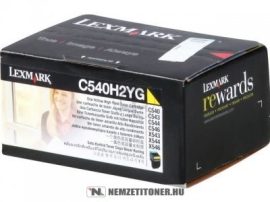 Lexmark C540, C543, C544 Y sárga XL toner /C540H1YG/, 2.000 oldal | eredeti termék