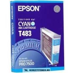 Epson T483 C ciánkék tintapatron /C13T483011/, 110 ml | eredeti termék