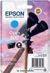 Epson T02V2 C ciánkék tintapatron /C13T02V24010, 502/, 3,3ml | eredeti termék