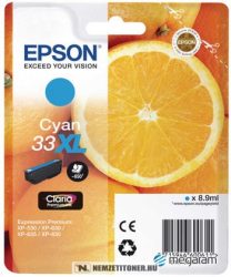 Epson T3362 XL C ciánkék tintapatron /C13T33624012, 33XL/, 8,9ml | eredeti termék