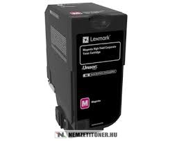 Lexmark CS 720 M magenta XXL toner /74C2HME/, 12.000 oldal | eredeti termék