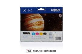 Brother LC-1240 multipack (BK,C,M,Y) tintapatron, 30 ml+3x19 ml | eredeti termék