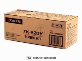 Kyocera TK-820 Y sárga toner /1T02HPAEU0/, 7.000 oldal | eredeti termék
