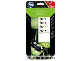 HP C2N93AE multipack (Bk,C,M,Y) #No.940XL tintapatron, 49 ml + 3x16 ml | eredeti termék