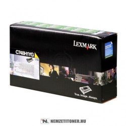 Lexmark C748 Y sárga XL toner /C748H1YG/, 10.000 oldal | eredeti termék