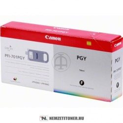 Canon PFI-701 PGY fényes szürke tintapatron /0910B001/, 700 ml | eredeti termék