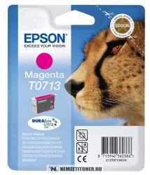 Epson T0713 M magenta tintapatron /C13T07134011, C13T07134012/, 5,5ml | eredeti termék