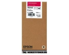 Epson T6363 M magenta tintapatron /C13T636300/, 700ml | eredeti termék