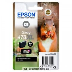 Epson T04F6 GY szürke tintapatron /C13T04F64010, 478XL/, 11,2ml | eredeti termék