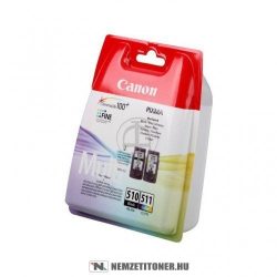 Canon PG-510 Bk fekete + CL-511 színes multipack tintapatron /2970B010/, 2x9 ml | eredeti termék