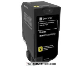 Lexmark CX 725 Y sárga toner /84C2HYE/, 16.000 oldal | eredeti termék