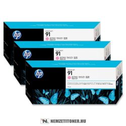 HP C9487A LM világos magenta 3db #No.91 tintapatron, 775 ml | eredeti termék