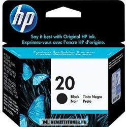HP C6614DE Bk fekete #No.20 tintapatron, 28 ml | eredeti termék