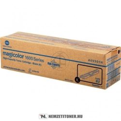 Konica Minolta MagiColor 1600W Bk fekete toner /A0V301H/, 2.500 oldal | eredeti termék