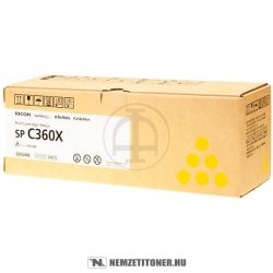 Ricoh SP C361 Y sárga XXL toner /408253, SPC360X/, 9.000 oldal | eredeti termék