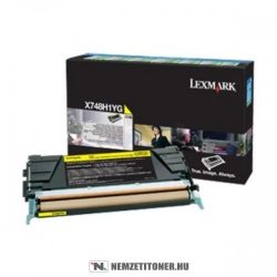 Lexmark X746, X748 Y sárga toner /X748H3YG/, 10.000 oldal | eredeti termék