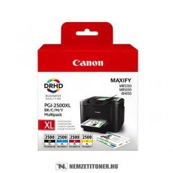 Canon PGI-2500XL multipack (Bk,C,M,Y) tintapatron /9254B004/, 70,9 ml+3x19,3 ml | eredeti termék