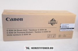 Canon C-EXV 34 Bk fekete dobegység /3786B003/, 43.000 oldal | eredeti termék
