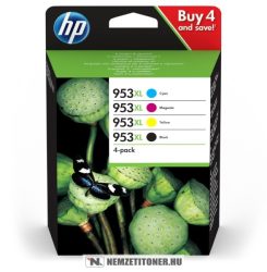 HP 3HZ52AE multipack #No.953XL tintapatron (Bk,C,M,Y), 42,5 ml+3x20,5 ml | eredeti termék