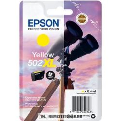 Epson T02W4 Y sárga tintapatron /C13T02W44010, 502XL/, 6,4 ml | eredeti termék