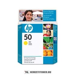 HP 51650YE Y sárga #No.50 tintapatron, 42 ml | eredeti termék