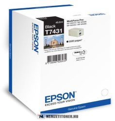 Epson T7431 Bk fekete tintapatron /C13T74314010/, 49ml | eredeti termék