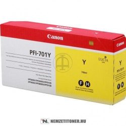 Canon PFI-701 Y sárga tintapatron /0903B001/, 700 ml | eredeti termék