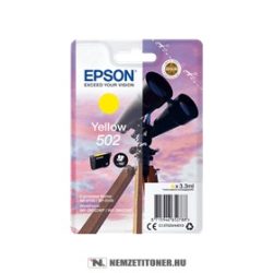 Epson T02V4 Y sárga tintapatron/C13T02V44010, 502/, 3,3ml | eredeti termék