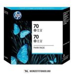   HP CB341A GY szürke #No.70 -2db tintapatron, 130 ml | eredeti termék