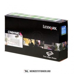 Lexmark C748 M magenta XL toner /C748H1MG/, 10.000 oldal | eredeti termék