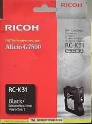 Ricoh Aficio G 7500 Bk fekete tintapatron /405506, RC-K31/ | eredeti termék