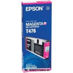 Epson T476 M magenta tintapatron /C13T476011/, 220 ml | eredeti termék