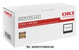 OKI C332, MC363 Bk fekete toner /46508716/, 1.500 oldal | eredeti termék