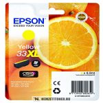   Epson T3364 XL Y sárga tintapatron /C13T33644012, 33XL/, 8,9ml | eredeti termék