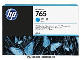 HP F9J52A C ciánkék #No.765 tintapatron, 400 ml | eredeti termék