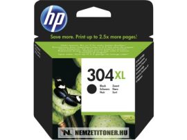 HP N9K08AE Bk fekete #No.304XL tintapatron, 5,5 ml | eredeti termék