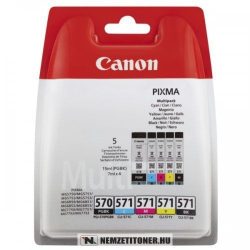 Canon CLI-571 + PGI-570 CMYBK+BK multipack tintapatron /0372C004/, 15 ml+4x7 ml | eredeti termék