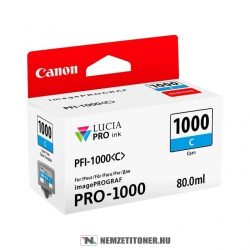 Canon PFI-1000 C ciánkék tintapatron /0547C001/, 80 ml | eredeti termék