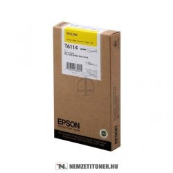 Epson T6114 Y sárga tintapatron /C13T611400/, 110 ml | eredeti termék