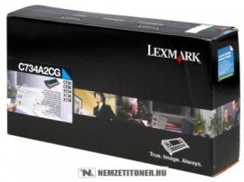 Lexmark C734, X734 C ciánkék toner /C734A1CG/, 6.000 oldal | eredeti termék