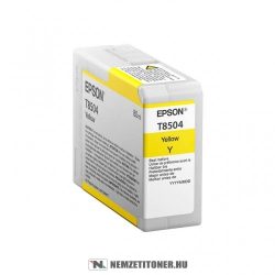 Epson T8504 Y sárga tintapatron /C13T850400/, 80ml | eredeti termék