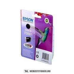 Epson T0801 Bk fekete tintapatron /C13T08014011/, 7,4ml | eredeti termék