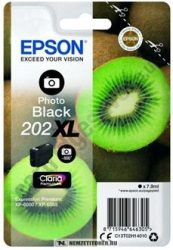 Epson T02H1 PBk fotó fekete tintapatron /C13T02H14010, 202XL/, 7,9 ml | eredeti termék