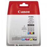   Canon CLI-571 multipack (Bk,C,M,Y) tintapatron /0386C005/, 4x7 ml | eredeti termék