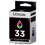   Lexmark 18C0033E színes #No.33 tintapatron | eredeti termék