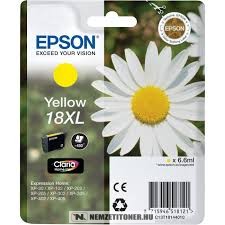Epson T1814 XL Y sárga tintapatron /C13T18144012/, 6,6ml | eredeti termék