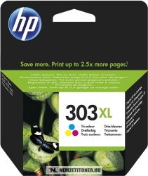 HP T6N03AE színes #No.303XL tintapatron, 10 ml | eredeti termék