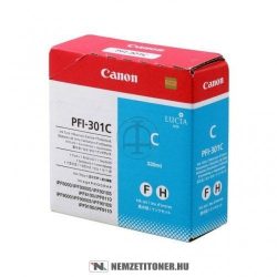 Canon PFI-301 C ciánkék tintapatron /1487B001/, 330 ml | eredeti termék