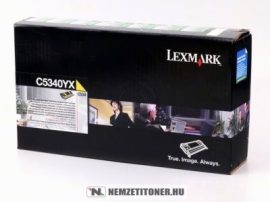 Lexmark C534 Y sárga toner /C5340YX/, 7.000 oldal | eredeti termék